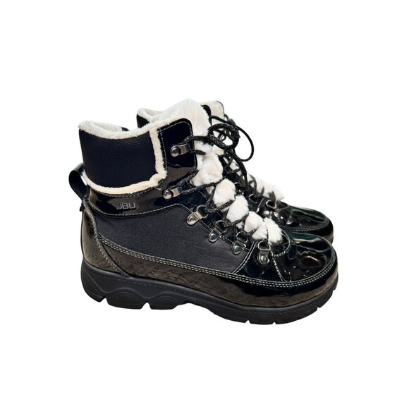 JBL Shoes - JBU By Jambu Alexa Water-Resistant Lace-Up Black Fur Lined Boots Size 9.5